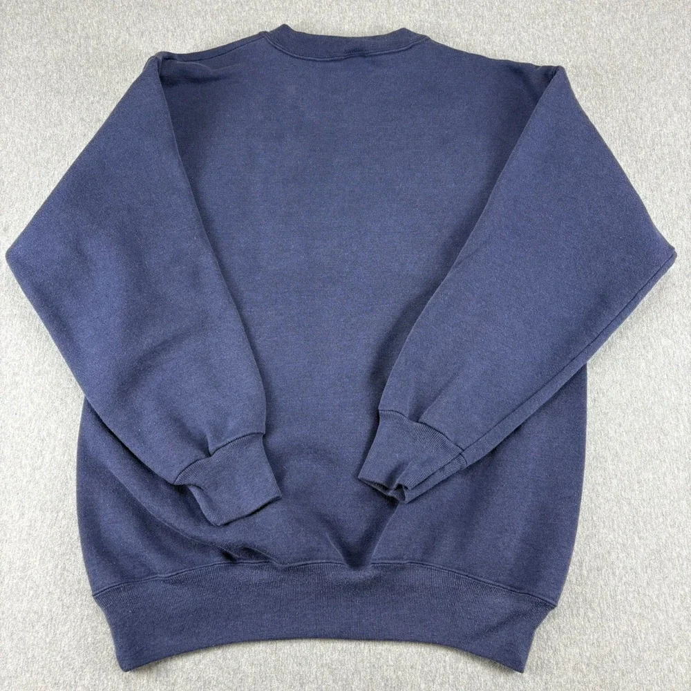 Vintage Savvy Heavyweight Crewneck Sweatshirt Mens XL Great Britain Royal Coat - Picture 7 of 9